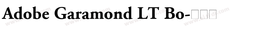 Adobe Garamond LT Bo字体转换